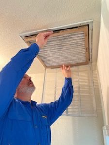 AC Tex replacing HVAC filter